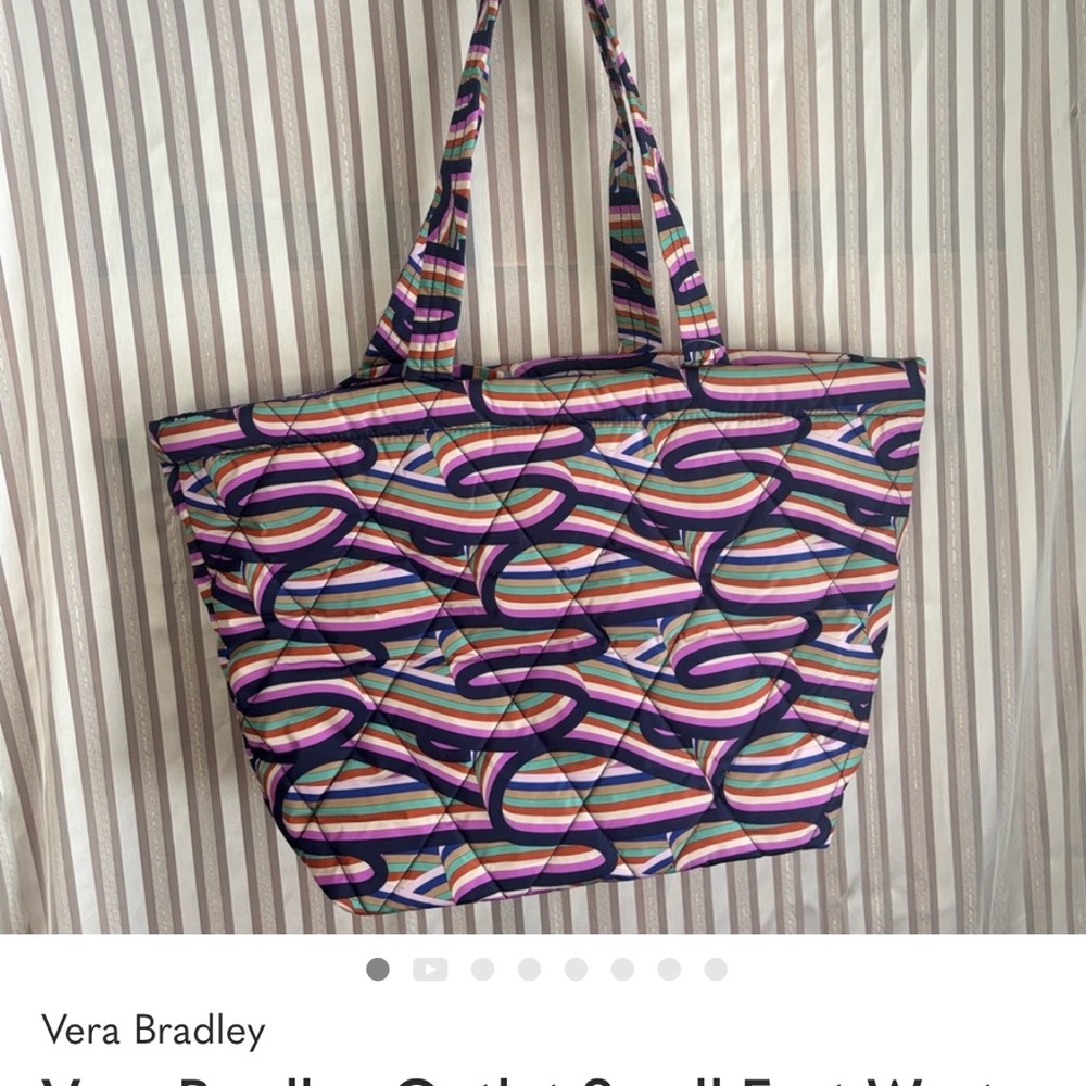 Vera Bradley Outlet Small East West Tote NWT - Picture 2 of 3